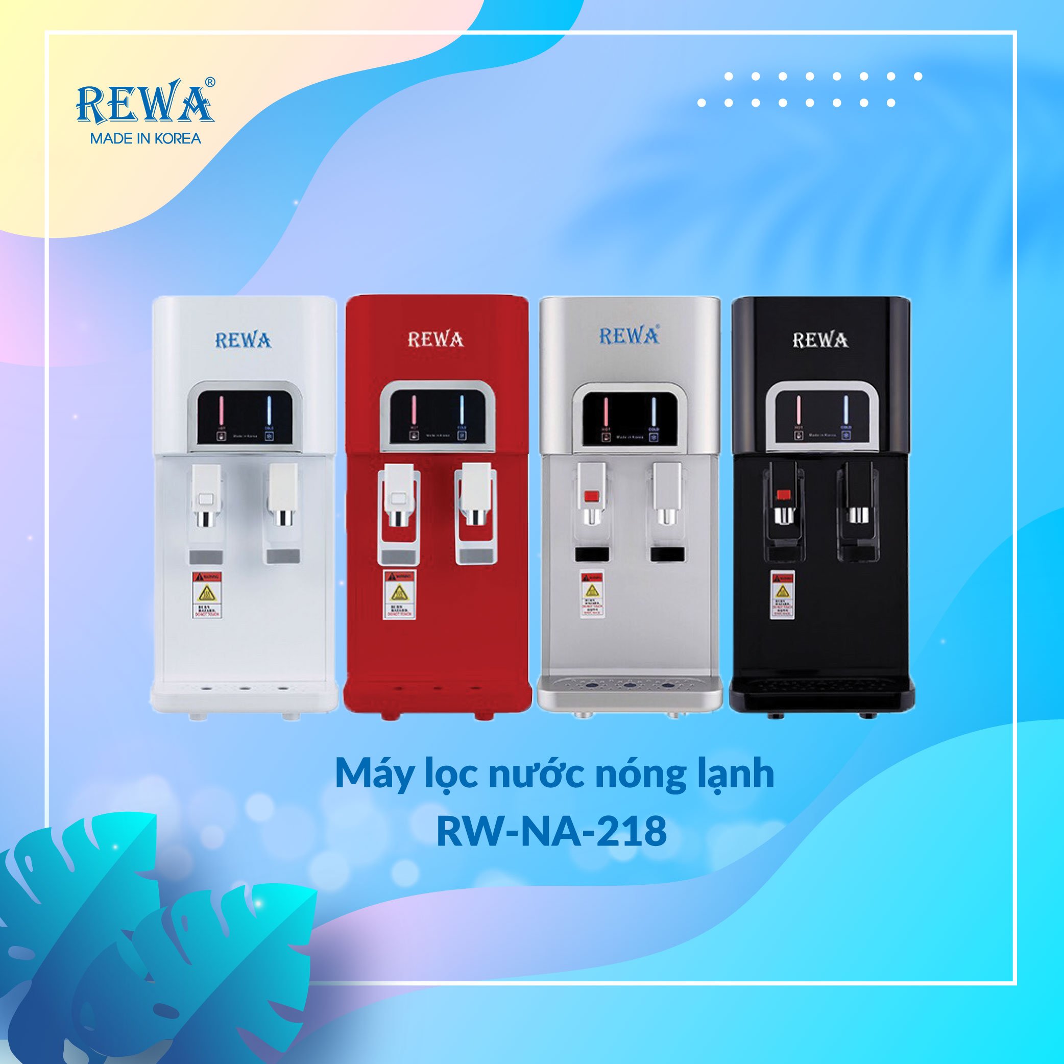 Máy lọc nước nóng lạnh Hàn Quốc REWA RW-RO.NA-218